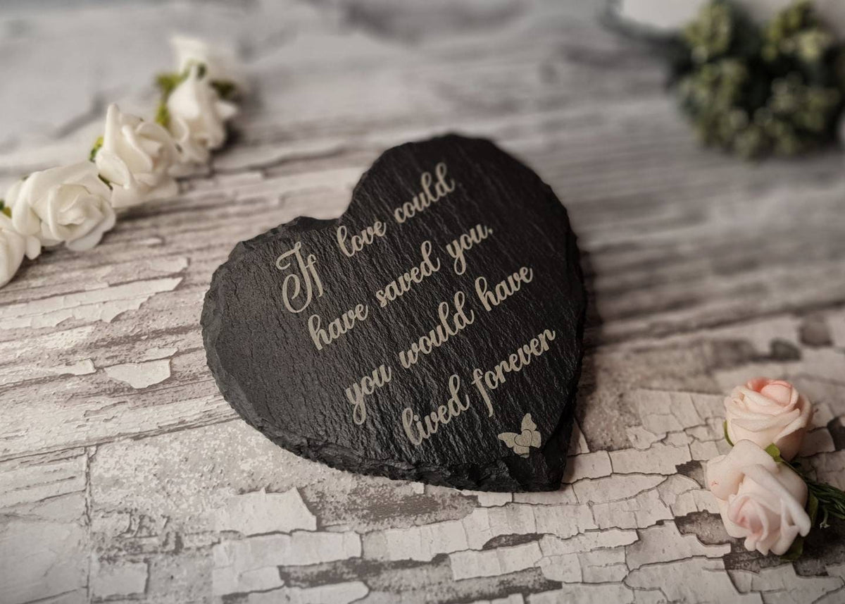Memorial Grave Decoration, memorial slate, indoor or outdoor, remembering your loved ones, Dad, Mum, Aunty, Uncle, Grandma, grandad, marker