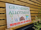 Funny personalised novelty wooden sign - Garden - Allotment - Shed - Perfect gift for dad - grandad - husband - Grandma - birthday present