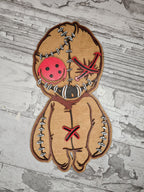 Voodoo doll wooden plaque - Ouija board - Fun - Display -Halloween decoration - decor - gift - present - Gothic - craft - paint yourself