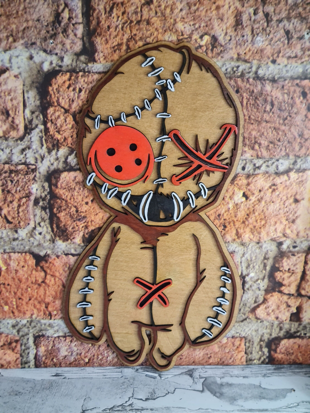 Voodoo doll wooden plaque - Ouija board - Fun - Display -Halloween decoration - decor - gift - present - Gothic - craft - paint yourself