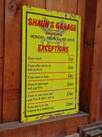 Funny personalised novelty wooden sign - Garden - Garage - Shed - Perfect gift for Mechanic -Grandad - Husband - Dad - Christmas gift - Xmas