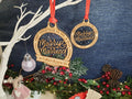 Personalised Merry & Married Christmas name bauble - Beautiful xmas decoration - decor - present - secret santa - wedding - first married