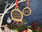 Personalised Merry & Married Christmas name bauble - Beautiful xmas decoration - decor - present - secret santa - wedding - first married