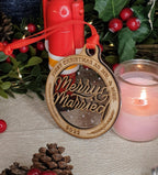 Personalised Merry & Married Christmas name bauble - Beautiful xmas decoration - decor - present - secret santa - wedding - first married