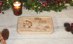 Personalised Christmas eve Santa tray - board - Gift - Present - Rudolph - Carrot - Treat - Unique - Bespoke - Milk - Candy cane - Tradition