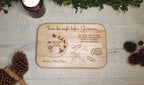 Personalised Christmas eve Santa tray - board - Gift - Present - Rudolph - Carrot - Treat - Unique - Bespoke - Milk - Candy cane - Tradition