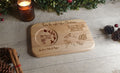 Personalised Christmas eve Santa tray - board - Gift - Present - Rudolph - Carrot - Treat - Unique - Bespoke - Milk - Candy cane - Tradition