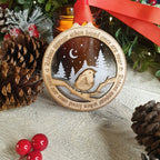 Personalised robin memorial bauble - remembering - Beautiful xmas decoration - Anniversary - Decor - Christmas - gift