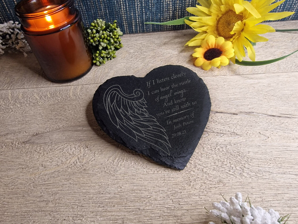 personalised memorial grave marker, memorial slate, indoor or outdoor, remembering your loved ones, Dad, Mum, Aunty, Uncle, Grandma, grandad