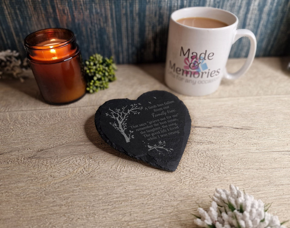 Beautiful memorial grave marker, memorial slate, indoor or outdoor, remembering your loved ones, Dad, Mum, Aunty, Uncle, Grandma, grandad