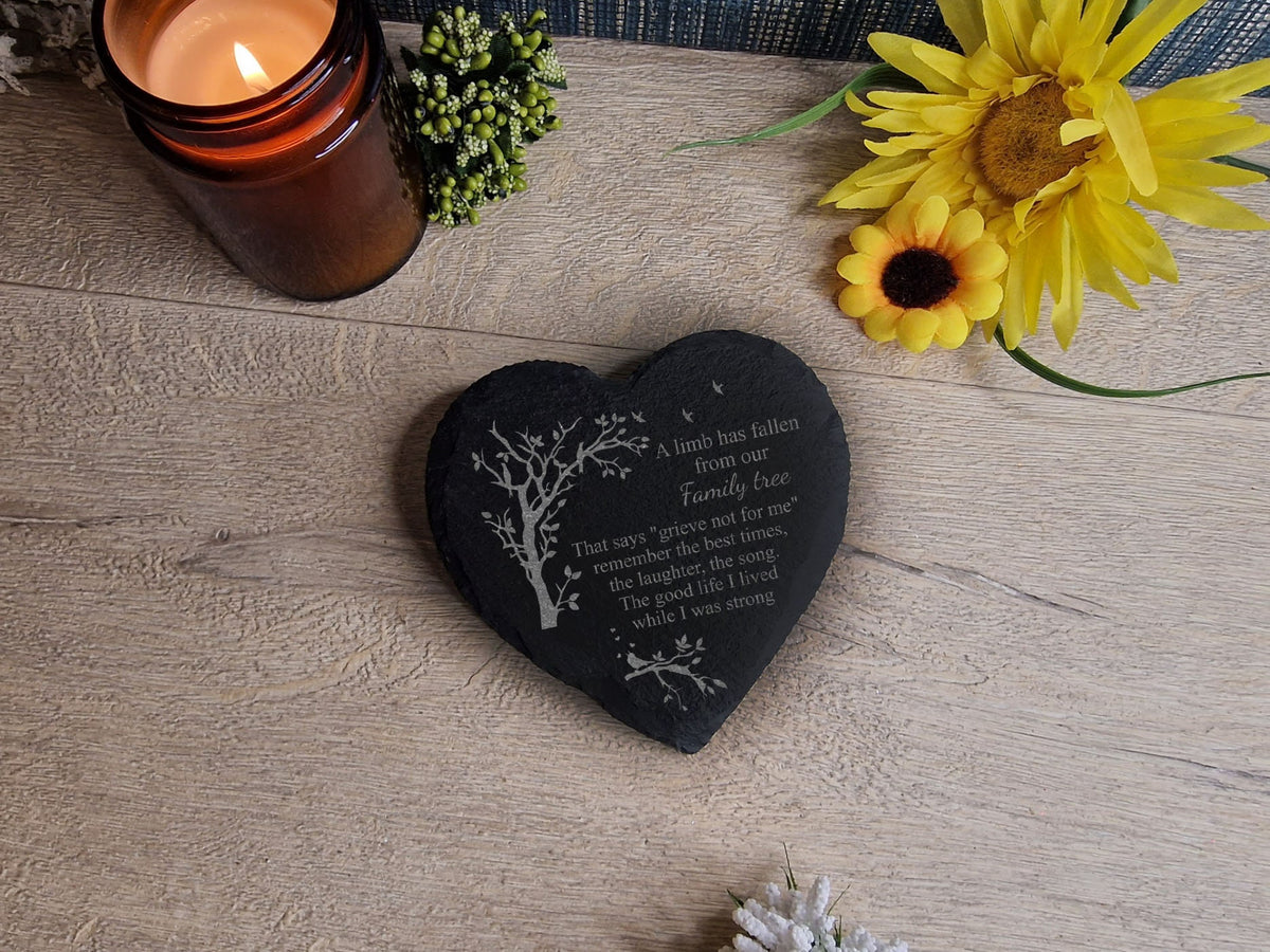 Beautiful memorial grave marker, memorial slate, indoor or outdoor, remembering your loved ones, Dad, Mum, Aunty, Uncle, Grandma, grandad