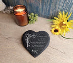 Beautiful memorial grave marker, memorial slate, indoor or outdoor, remembering your loved ones, Dad, Mum, Aunty, Uncle, Grandma, grandad