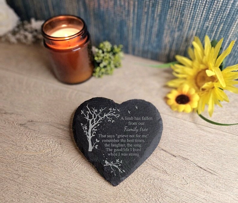 Beautiful memorial grave marker, memorial slate, indoor or outdoor, remembering your loved ones, Dad, Mum, Aunty, Uncle, Grandma, grandad