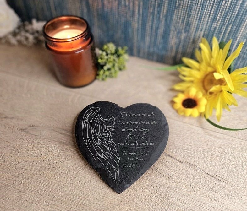 personalised memorial grave marker, memorial slate, indoor or outdoor, remembering your loved ones, Dad, Mum, Aunty, Uncle, Grandma, grandad