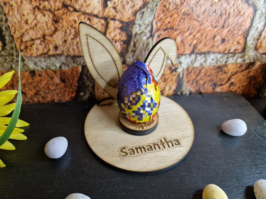 Novelty peeking Bunny egg holder! Great easter gift! Funny, Kids, Child, stand, valentines day, birthday present, rabbit, girl - boy - fun