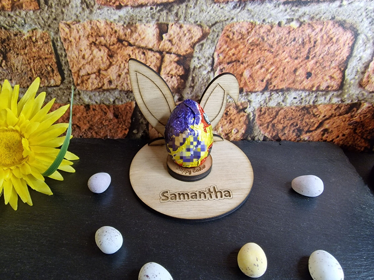 Novelty peeking Bunny egg holder! Great easter gift! Funny, Kids, Child, stand, valentines day, birthday present, rabbit, girl - boy - fun