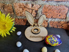 Novelty peeking Bunny egg holder! Great easter gift! Funny, Kids, Child, stand, valentines day, birthday present, rabbit, girl - boy - fun
