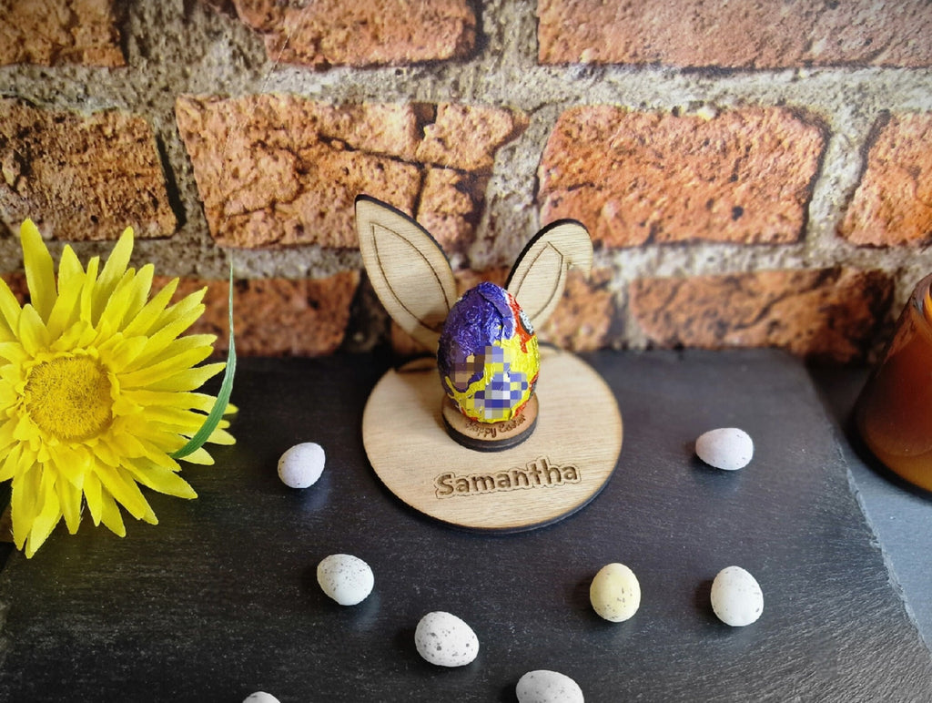 Novelty peeking Bunny egg holder! Great easter gift! Funny, Kids, Child, stand, valentines day, birthday present, rabbit, girl - boy - fun