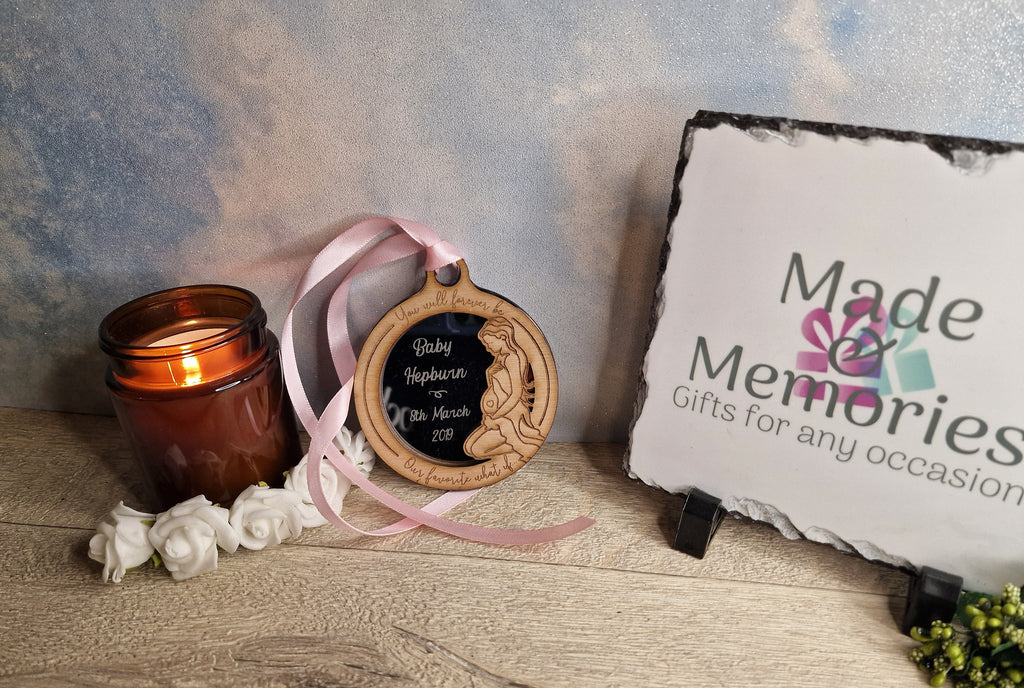 Beautiful Baby memorial bauble hanging ornament, lovely item to remember a lost child. Beautiful gift, for anniversary of death? memory