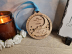 Beautiful Baby memorial bauble hanging ornament, lovely item to remember a lost child. Beautiful gift, for anniversary of death? memory