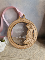 Beautiful Baby memorial bauble hanging ornament, lovely item to remember a lost child. Beautiful gift, for anniversary of death? memory