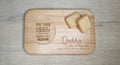 Personalised tea or coffee and biscuit board - Choice of wording - Gift - Present - For him - Tray - Unique - Bespoke - Beer - Wine Fathers