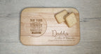 Personalised tea or coffee and biscuit board - Choice of wording - Gift - Present - For him - Tray - Unique - Bespoke - Beer - Wine Fathers