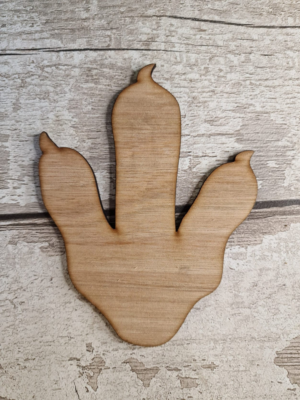 X5 Wooden dinosaur footprints - claw - Dino wall art - T Rex - Bedroom decoration- Prehistoric - decor - Childrens - play room - print