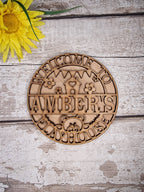 Personalised Playhouse Name Plaque - Child Name Sign - Tree house - Gift - Den - Wendy house - Garden - Child - Children - Nursery