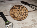 Personalised Workshop Name Plaque - Shed Sign - Man cave - Gift - Den - Garage - Garden - Dad - Grandad - Daddy - Friend - Colleague