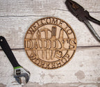 Personalised Workshop Name Plaque - Shed Sign - Man cave - Gift - Den - Garage - Garden - Dad - Grandad - Daddy - Friend - Colleague