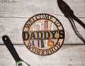 Personalised Workshop Name Plaque - Shed Sign - Man cave - Gift - Den - Garage - Garden - Dad - Grandad - Daddy - Friend - Colleague