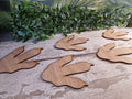 X5 Wooden dinosaur footprints - claw - Dino wall art - T Rex - Bedroom decoration- Prehistoric - decor - Childrens - play room - print