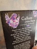Baby - Child Memorial Grave Decoration, memorial slate, indoor or outdoor, Grave marker - Anniversary - Decor - Garden - Stake - Plaque