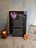 Baby - Child Memorial Grave Decoration, memorial slate, indoor or outdoor, Grave marker - Anniversary - Decor - Garden - Stake - Plaque