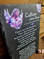 Baby - Child Memorial Grave Decoration, memorial slate, indoor or outdoor, Grave marker - Anniversary - Decor - Garden - Stake - Plaque