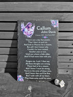 Baby - Child Memorial Grave Decoration, memorial slate, indoor or outdoor, Grave marker - Anniversary - Decor - Garden - Stake - Plaque