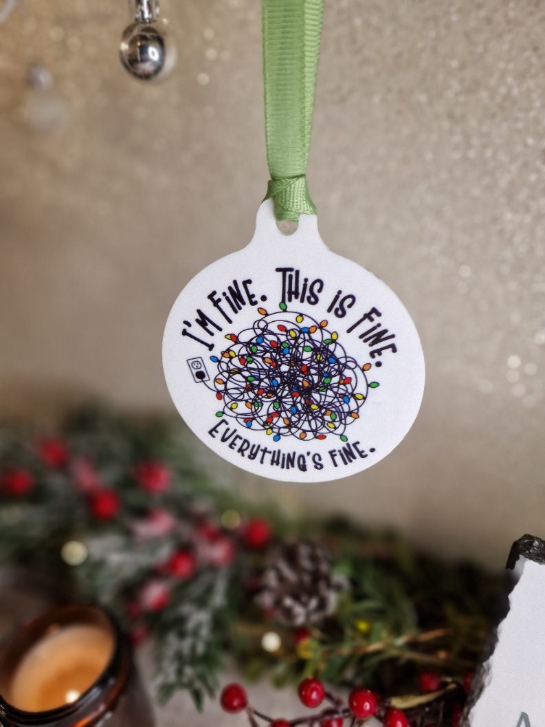 Funny Christmas bauble - Noveltyl xmas decoration - Stocking filler - Secret santa - Gift - Present - Unusual - Personalised - For him - Her
