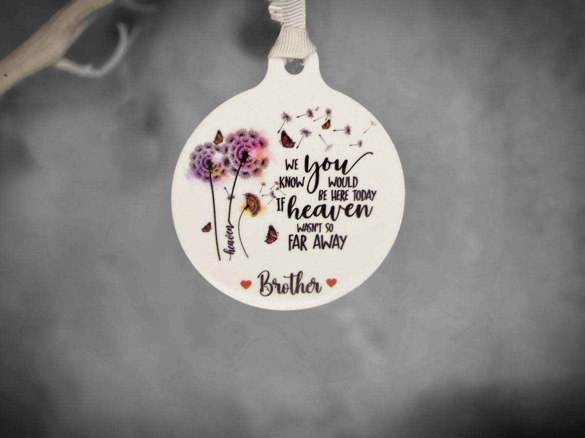 All year round Memorial bauble - Car decoration - Stocking filler - Anniversary - Gift - Present - Unusual - Personalised - For him - Her
