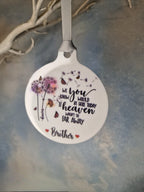 All year round Memorial bauble - Car decoration - Stocking filler - Anniversary - Gift - Present - Unusual - Personalised - For him - Her