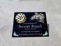 Personalised fishing memorial grave marker, Temporary headstone, outdoor, remembering your loved ones - Male - Female - decoration