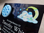 Personalised baby memorial grave marker, Temporary headstone, outdoor, remembering your loved ones - Child - Boy - Miscarriage - Angel