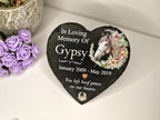 Personalised Horse Memorial grave marker, memorial slate - Memory - Indoor - Outdoor - Garden - Stables - Grave side - Candle Display - Gift