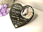 Personalised Horse Memorial grave marker, memorial slate - Memory - Indoor - Outdoor - Garden - Stables - Grave side - Candle Display - Gift