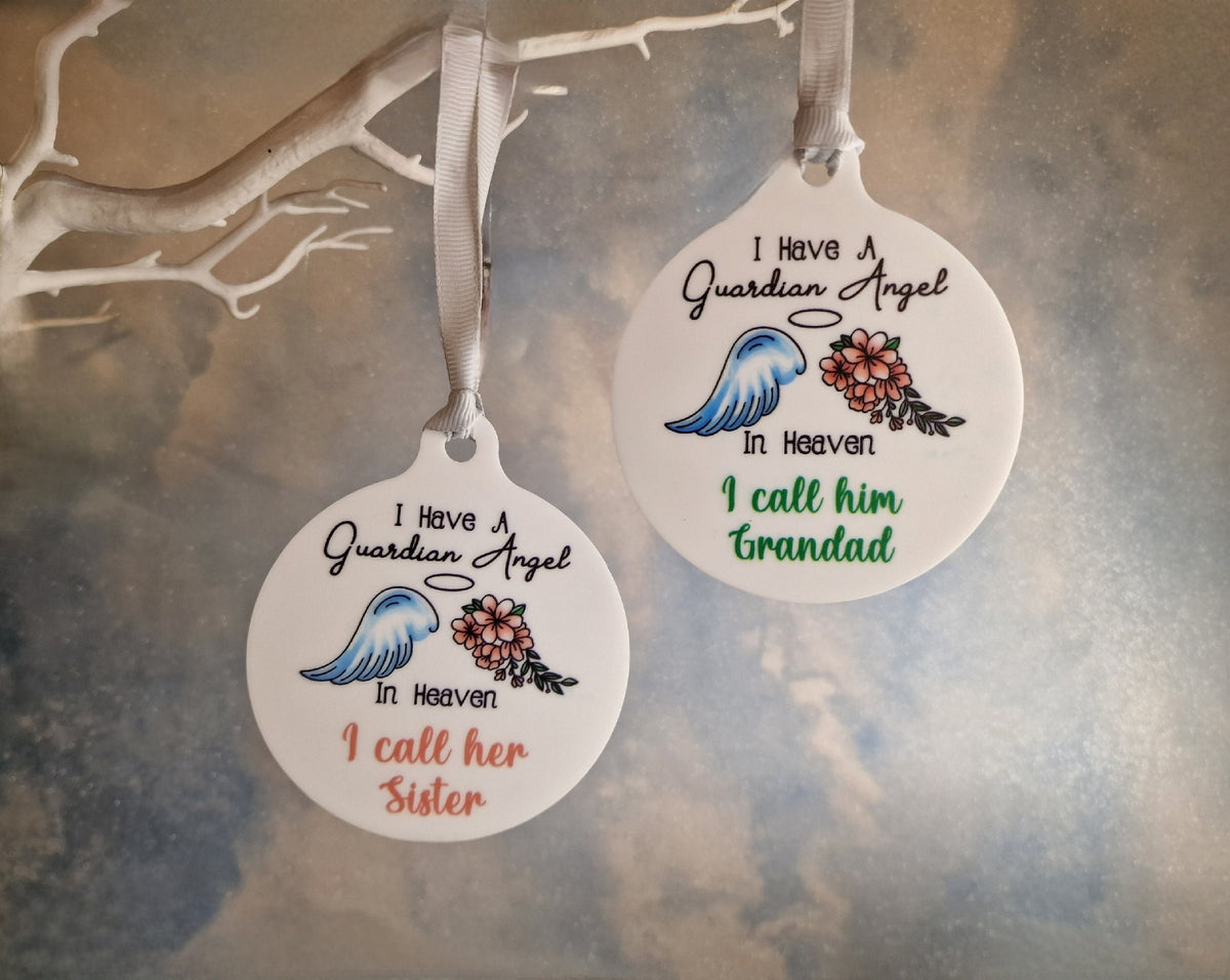 All year round Memorial bauble - Xmas decoration - Car decoration - Anniversary - Gift - Present - Unusual - Personalised - For him - Her