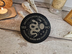 Ouija board game Coaster - Candle display stand - Snake -Beautiful yet spooky Halloween decoration - novelty - decor - home- zombie witch