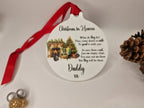Christmas in Heaven Memorial bauble - Decoration - Stocking filler - Anniversary - Gift - Present - Unusual - Personalised - For him or Her