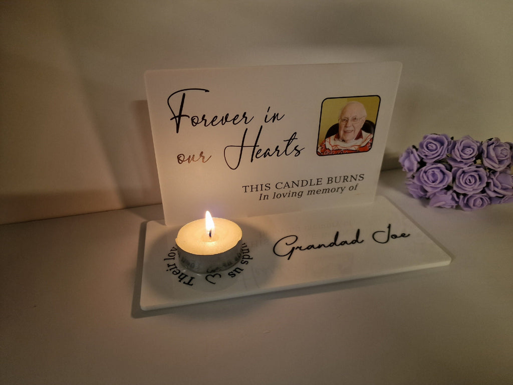 Personalised Candle Memorial display - Stunning gift - Bereavement - Funeral - Wedding - Wave of light - Anniversary - Grave decoration