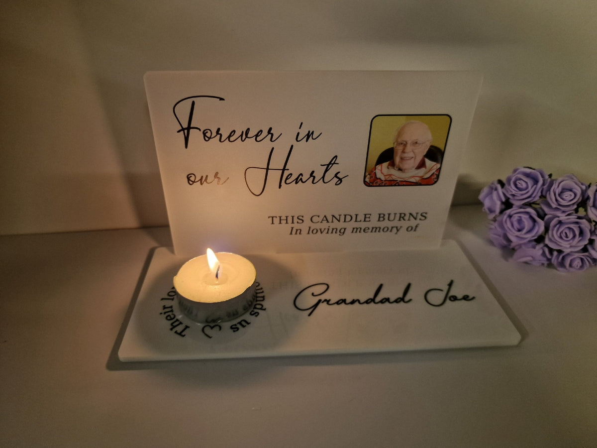 Personalised Candle Memorial display - Stunning gift - Bereavement - Funeral - Wedding - Wave of light - Anniversary - Grave decoration