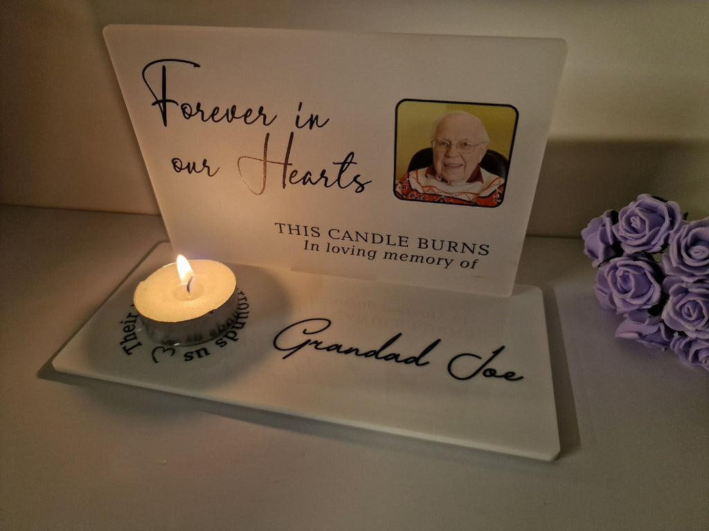 Personalised Candle Memorial display - Stunning gift - Bereavement - Funeral - Wedding - Wave of light - Anniversary - Grave decoration